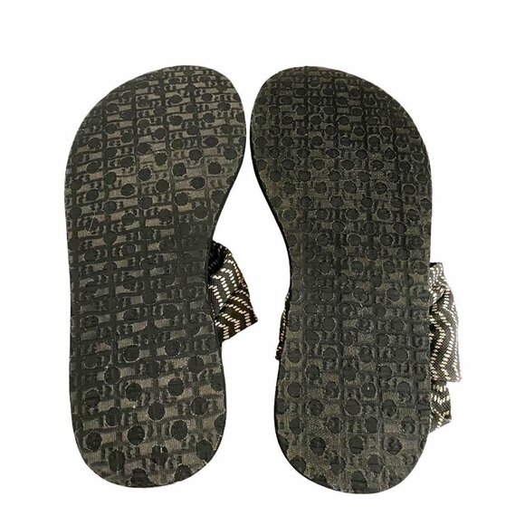 Sanuk Womens Yoga Mat Sling 2 Chevron Print Rubber Stretch Fabric Sandals Size 8 - Picture 9 of 10